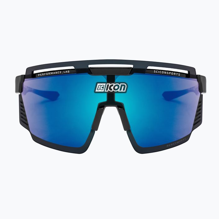 Окуляри велосипедні SCICON Aerowatt black gloss/scnpp multimirror blue EY37030200 3