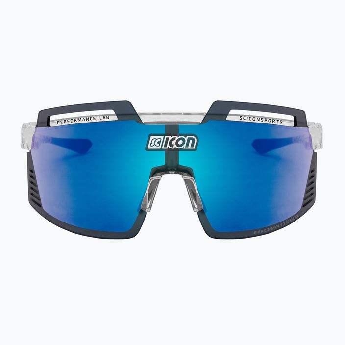 Окуляри велосипедні SCICON Aerowatt Foza crystal gloss/scnpp multimirror blue EY38030700 3