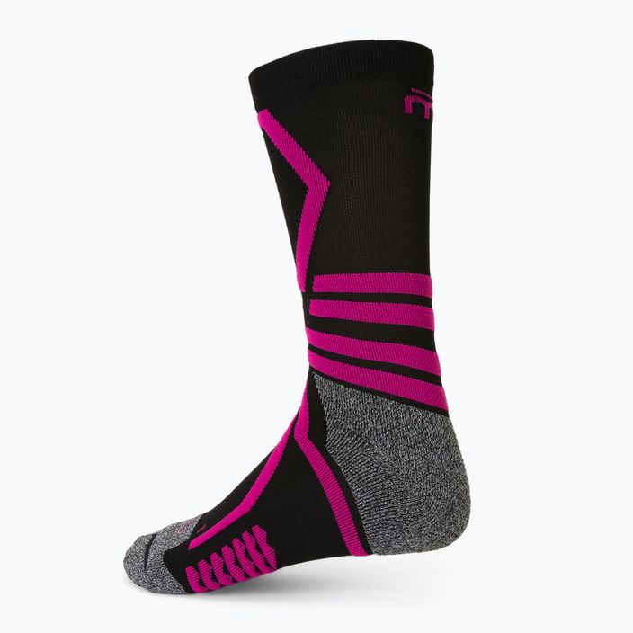 Шкарпетки лижні Mico Medium Weight X-Performance X-C Ski чорно-рожеві CA00146 2