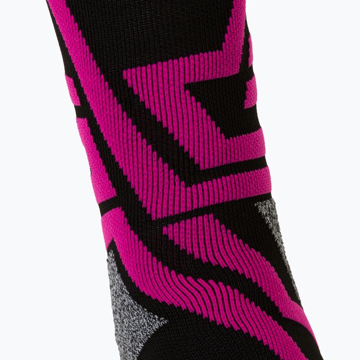 Шкарпетки лижні Mico Medium Weight X-Performance X-C Ski чорно-рожеві CA00146 3
