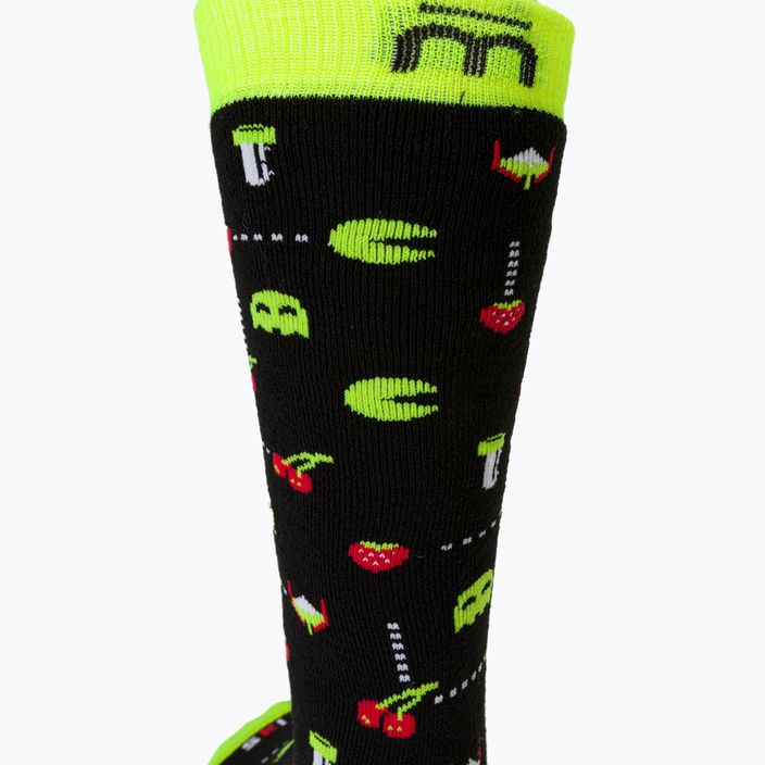 Шкарпетки лижні  дитячі Mico Medium Weight Warm Control Ski чорно-жовті CA02699 3
