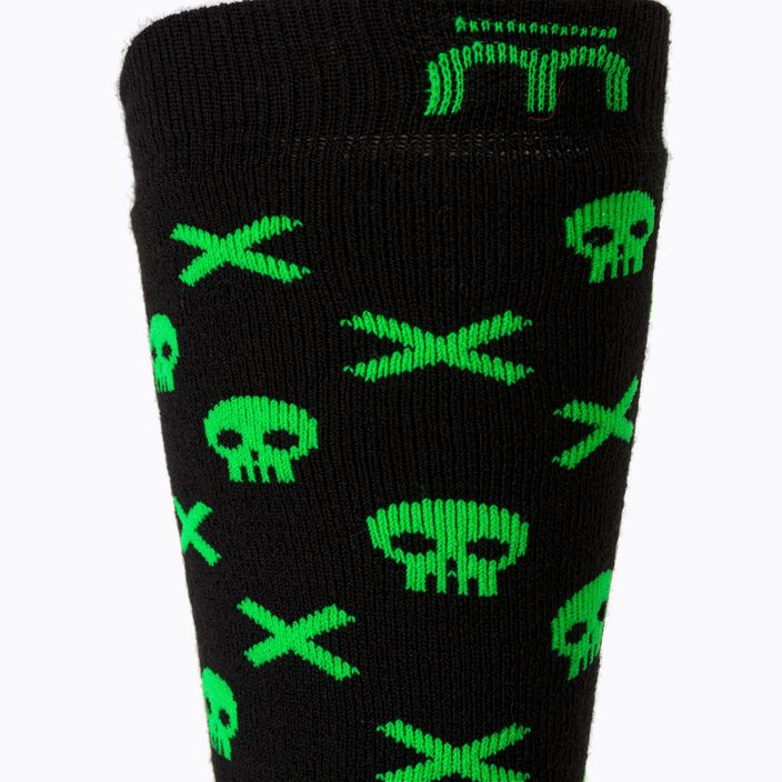 Шкарпетки лижні  дитячі Mico Medium Weight Warm Control Ski чорно-зелені CA02699 3