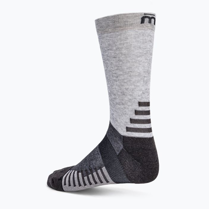 Шкарпетки для трекінгу Mico Medium Weight Crew Outdoor Tencel сірі CA01550 2