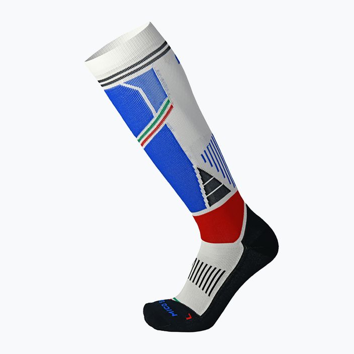 Шкарпетки лижні Mico Medium Weight M1 Ski біло-блакитні CA00102 4