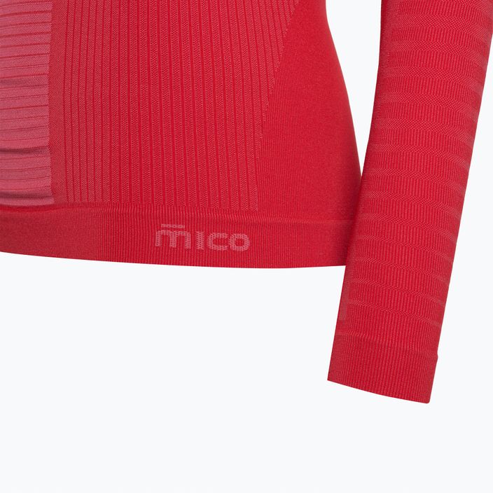 Термокофта жіноча Mico Warm Control Mock Neck рожева IN01856 4