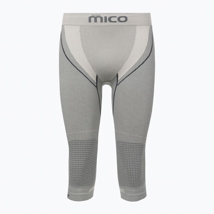 Термоштани чоловічі Mico Odor Zero Ionic+ 3/4 сірі CM01454