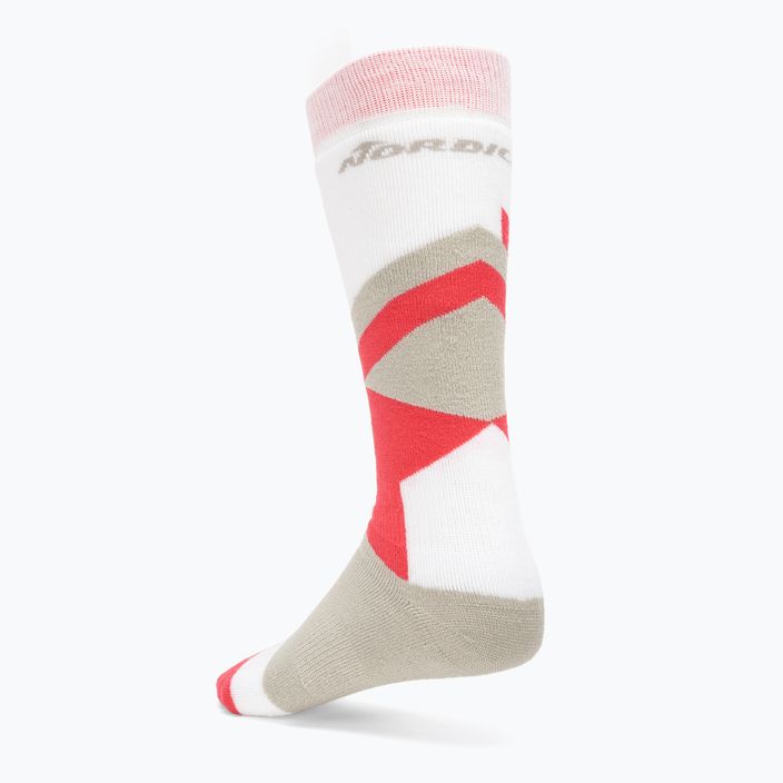 Шкарпетки лижні дитячі Nordica Multisports Winter Jr 2 pary lt grey/coral/white 3