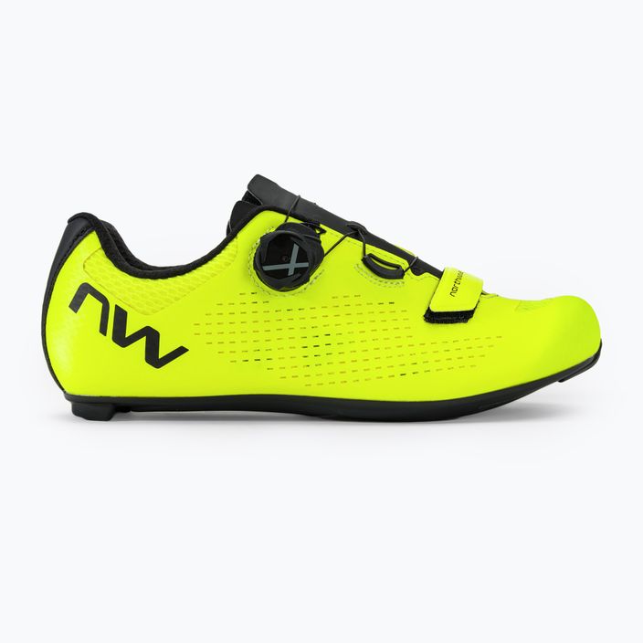 Чоловічі дорожні кросівки Northwave Storm Carbon 2 жовтий флуоресцентний/чорний 2