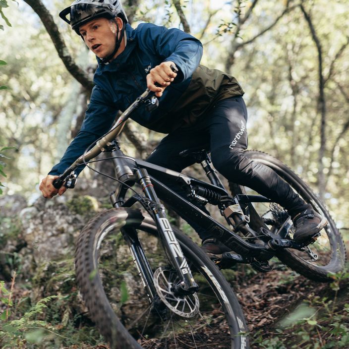Чоловіча велосипедна куртка Northwave Easy Out Softshell темно-синій/лісовий зелений 8