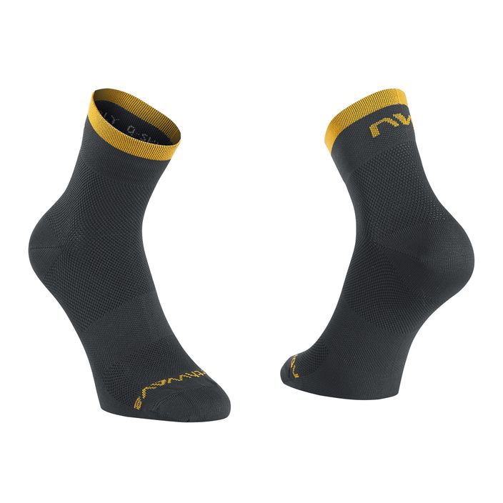 Шкарпетки для велосипедів Northwave Origin чорні/охристі 2