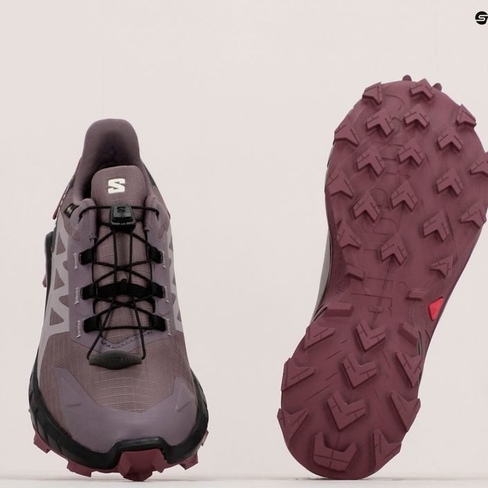 Кросівки для бігу жіночі Salomon Supercross 4 GTX фіолетові L47119900 13