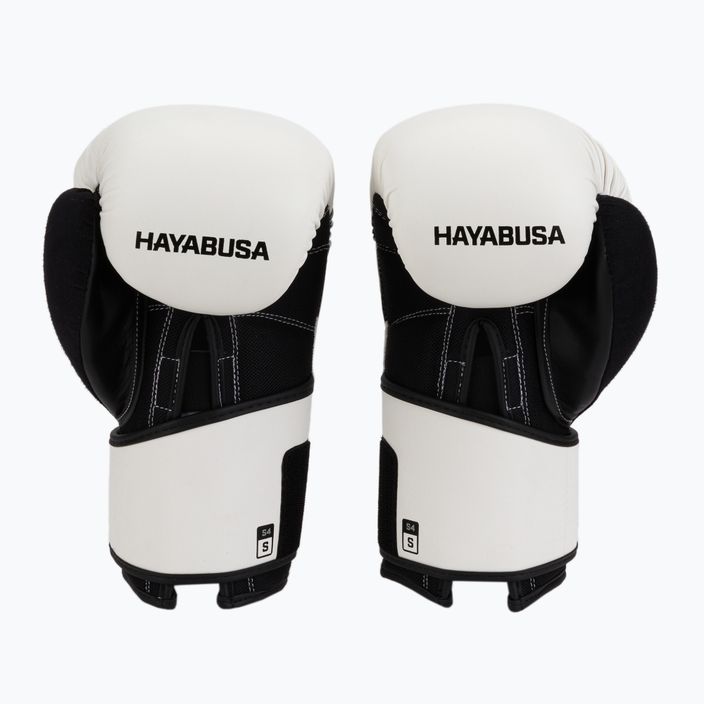 Рукавиці боксерські Hayabusa S4 чорно-білі S4BG 2