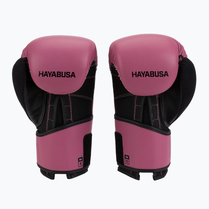 Рукавиці боксерські Hayabusa S4 рожево-чорні S4BG 2