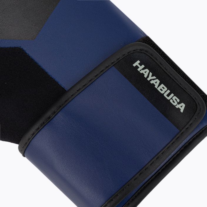 Рукавиці боксерські Hayabusa S4 блакитно-чорні S4BG 6