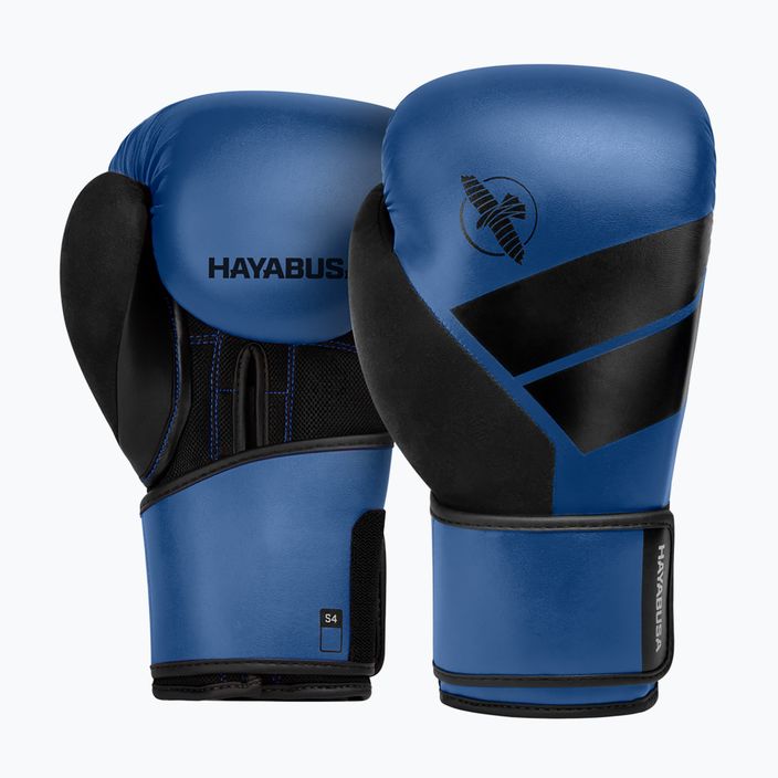 Рукавиці боксерські Hayabusa S4 блакитно-чорні S4BG 7