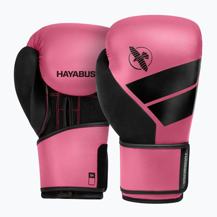 Рукавиці боксерські Hayabusa S4 рожево-чорні S4BG 6