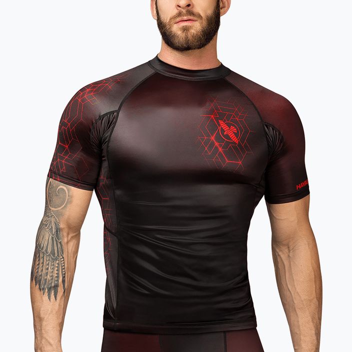 Рашгард чоловічий Hayabusa Geo Rashguard Shortsleeve red