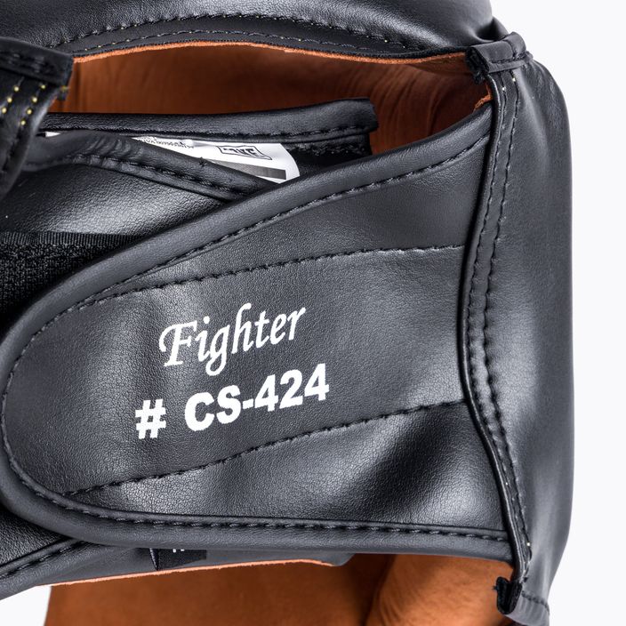 Шолом для боксу LEONE Fighter чорний CS424 4