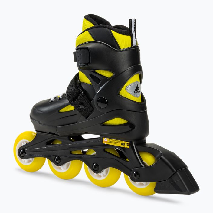 Дитячі роликові ковзани Rollerblade Fury чорні/жовті 3