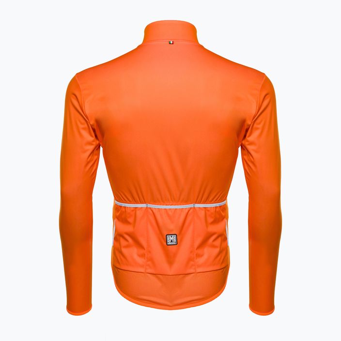 Куртка велосипедна чоловіча Santini Nebula Puro помаранчева 2W33275NEBULPUROAFS 2