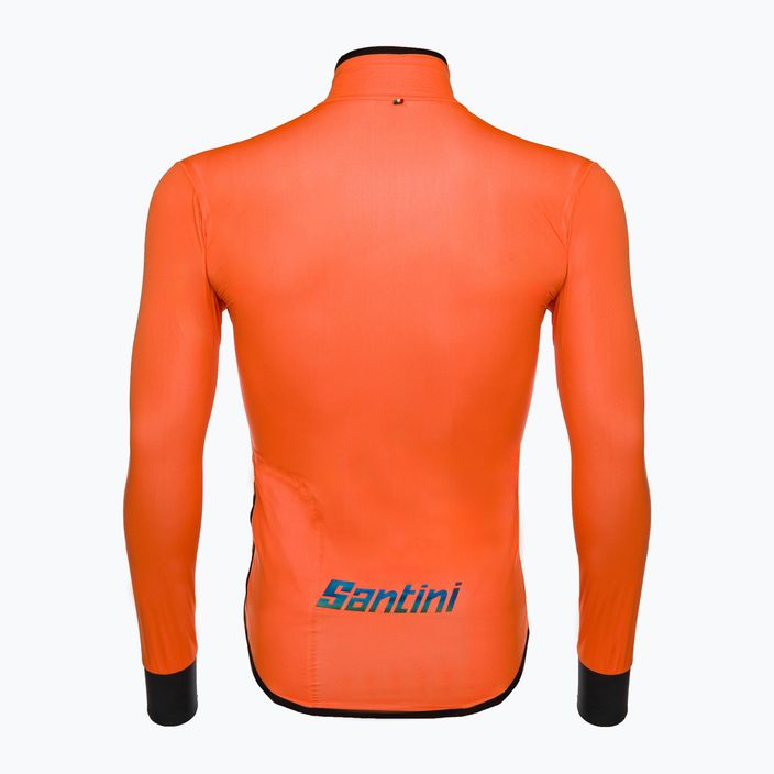 Куртка велосипедна чоловіча Santini Guard Nimbus помаранчева 2W52275GUARDNIMB 2
