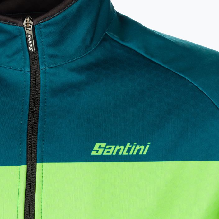 Куртка велосипедна Santini Colore Winter зелена 2W50775COLORBENGTE 3
