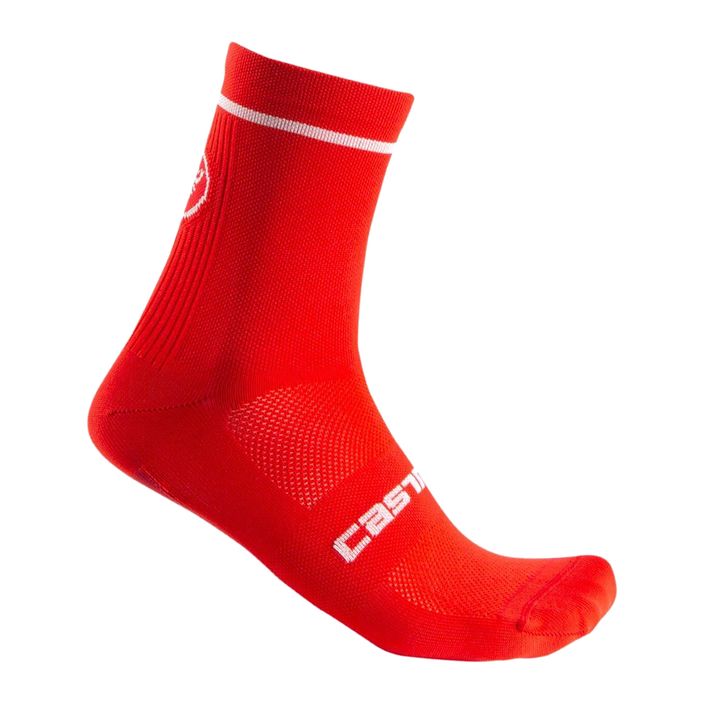 Чоловічі велосипедні шкарпетки Castelli Entrata 13 червоні 2