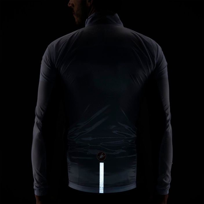 Чоловіча велосипедна куртка Castelli Squadra Stretch світло-чорна/темно-сіра 5