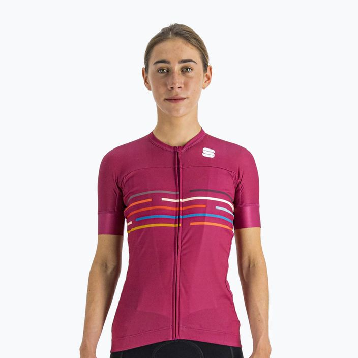 Велофутболка жіноча Sportful Vélodrome рожева 1121032.543