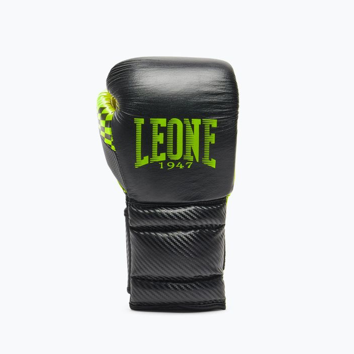 Рукавиці боксерські LEONE 1947 Carbon22 чорно-зелені GN222 8