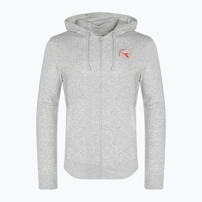 Кофта чоловіча Diadora Hoodie FZ Essential Sport grigio medio chiaro melange