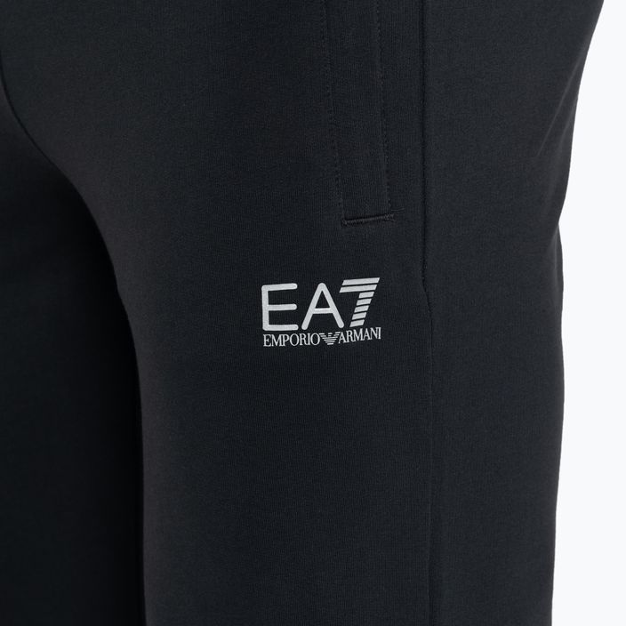 Чоловічий спортивний костюм EA7 Emporio Armani Train Core ID Hoodie Coft нічний синій/сріблястий з логотипом 9