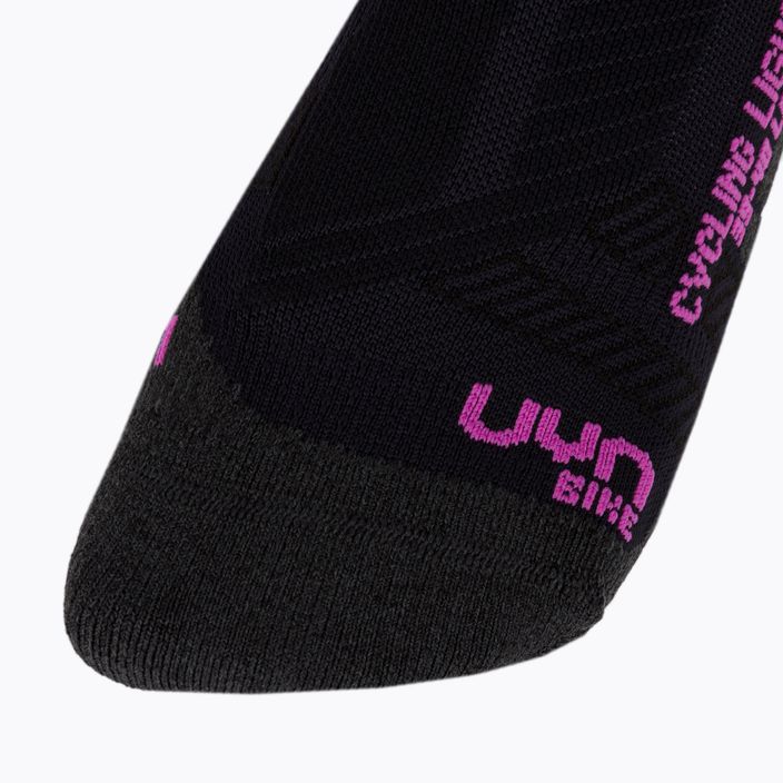 Велошкарпетки жіночі UYN Light black /grey/rose violet 4