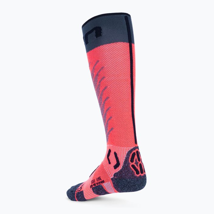 Шкарпетки гірськолижні жіночі UYN Ski One Merino pink/black 2