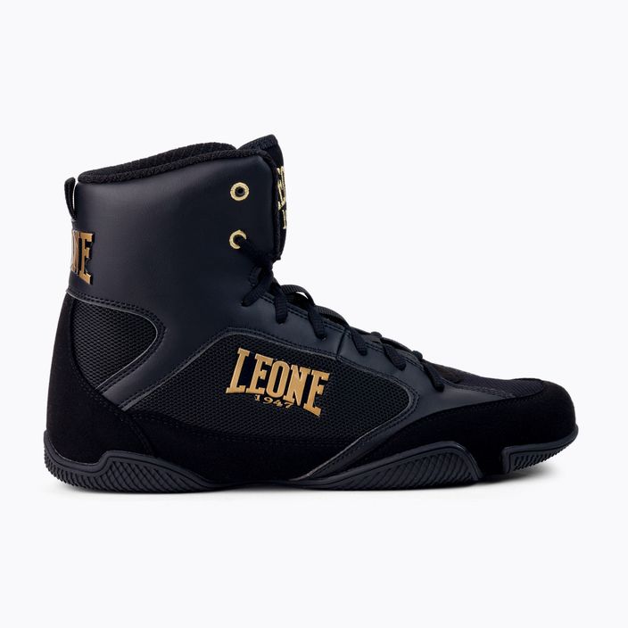Взуття для боксу  LEONE Premium Boxing чорне CL110 2