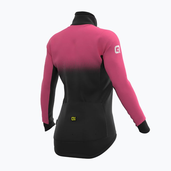 Куртка велосипедна жіноча Alé Gradient rosa fl nero/fl.pink black 7