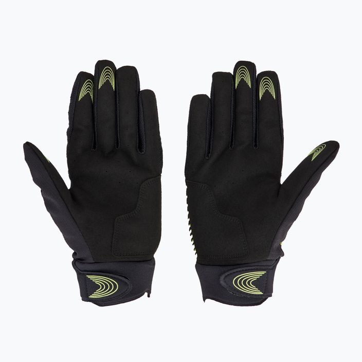 Велосипедні рукавички Oakley Drop In MTB Glove 2.0 чорні/зелені 2