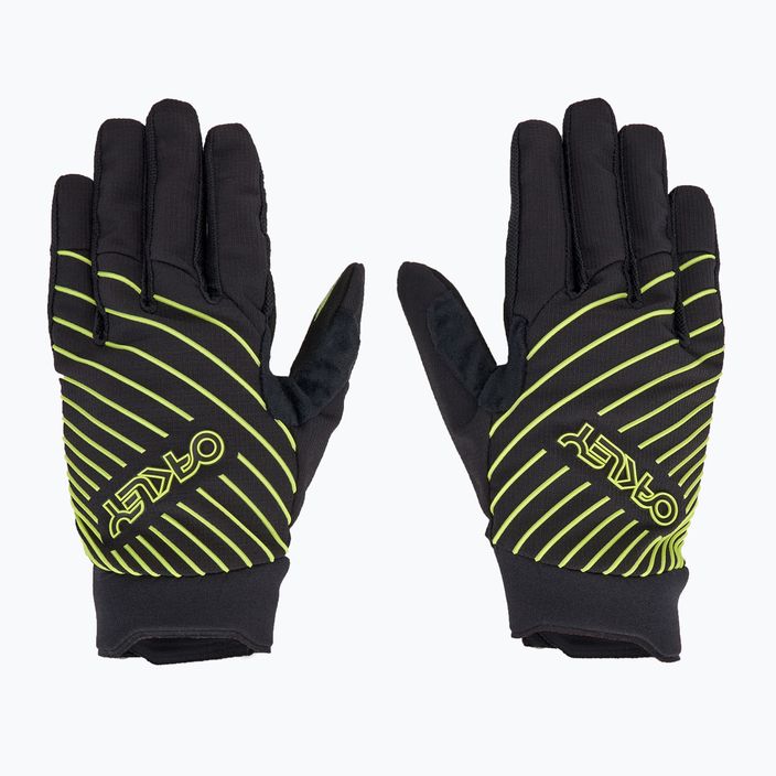 Рукавачки велосипедні Oakley Drop In MTB Glove 2.0 black/lt green 3