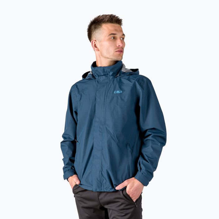 Куртка дощовик чоловіча CMP Snaps синя 39X7367/M919