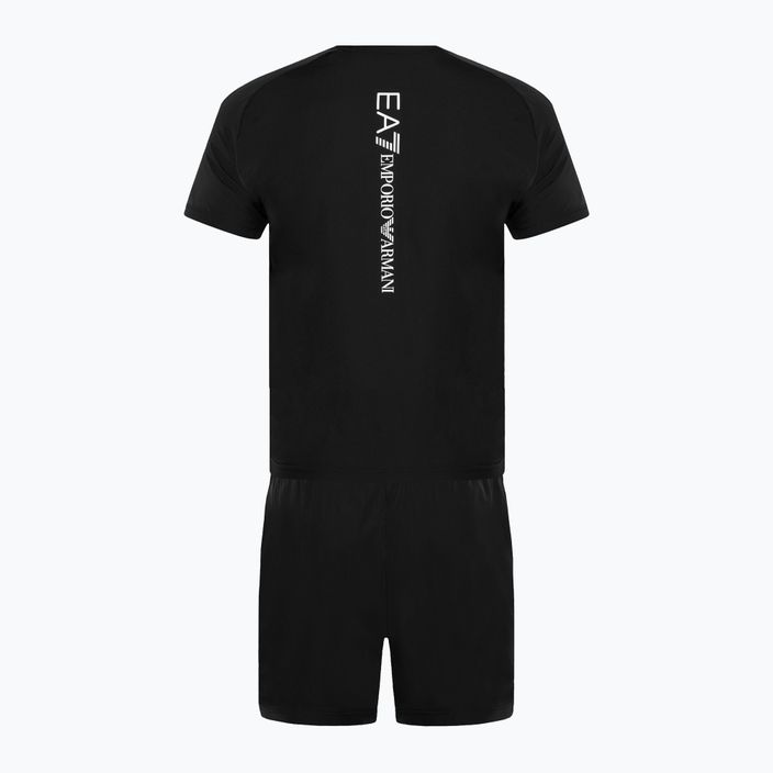 EA7 Комплект футболка + шорти Emporio Armani Ventus7 Travel чорний 2
