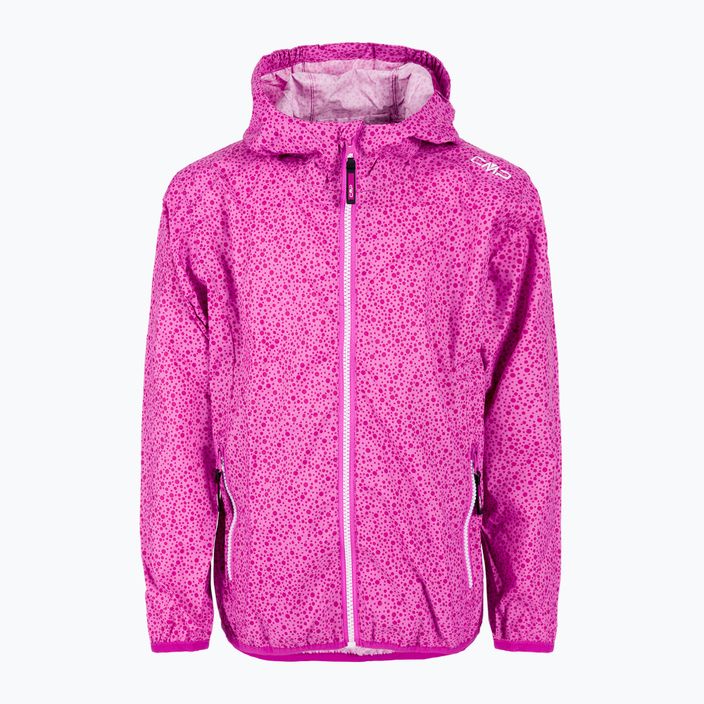 Куртка дощовик дитяча CMP Rain Fix темно-рожева 31X7295/H786