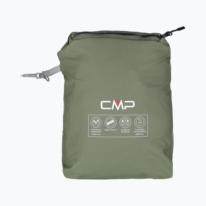 Куртка дощовик чоловіча CMP Snaps зелена 39X7367/F832 4
