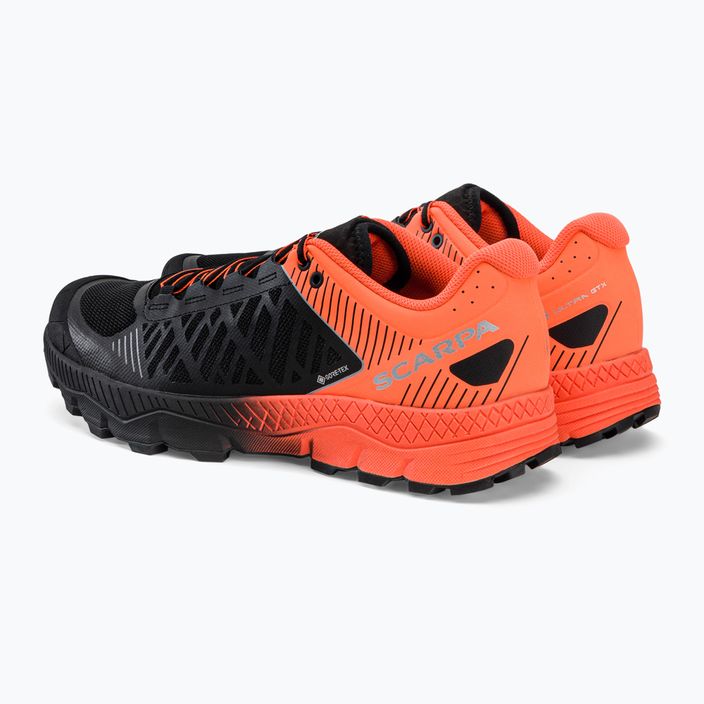 Кросівки для бігу чоловічі SCARPA Spin Ultra чорно-помаранчеві GTX 33072-200/1 3