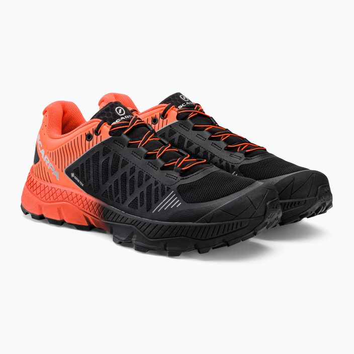 Кросівки для бігу чоловічі SCARPA Spin Ultra чорно-помаранчеві GTX 33072-200/1 5