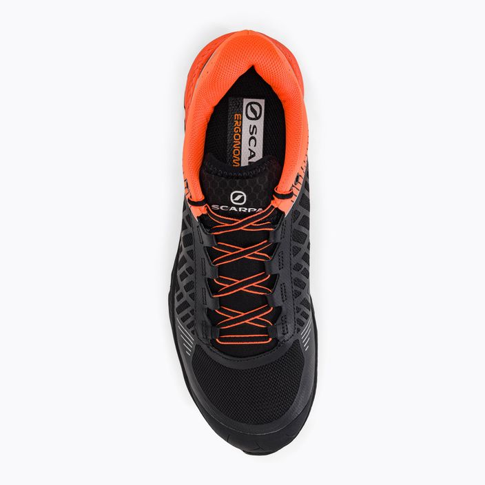 Кросівки для бігу чоловічі SCARPA Spin Ultra чорно-помаранчеві GTX 33072-200/1 6