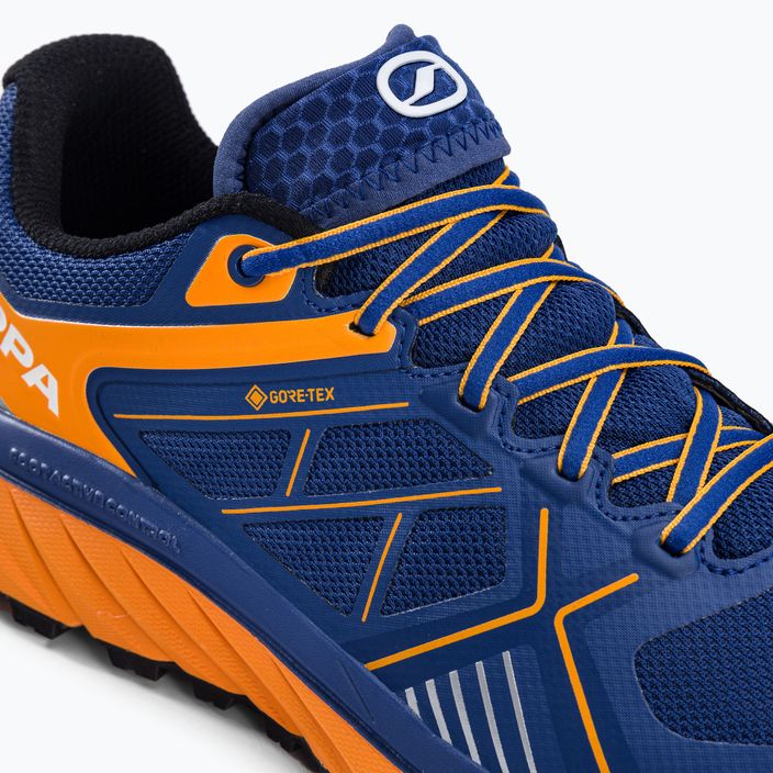 Кросівки для бігу чоловічі SCARPA Spin Infinity GTX синьо-помаранчеві 33075-201/2 9