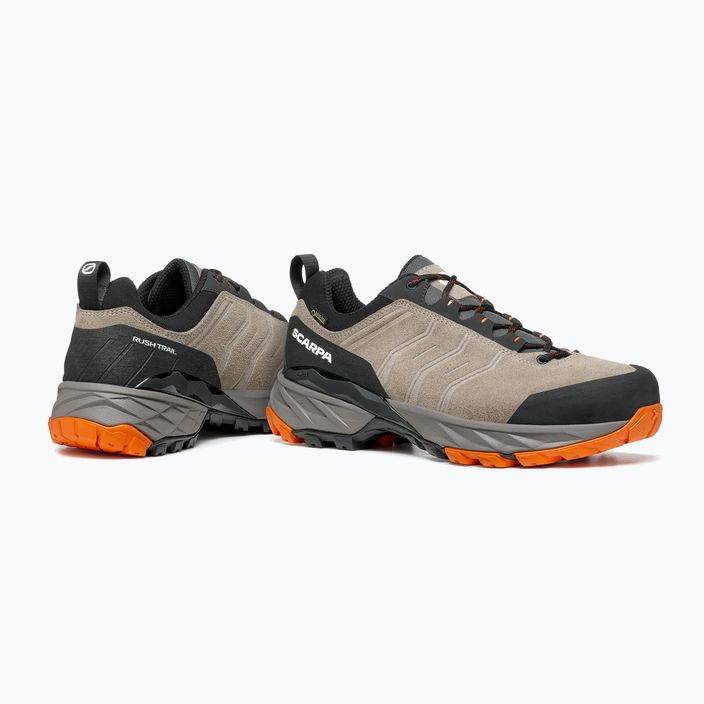 Взуття трекінгове чоловіче SCARPA Rush Trail GTX taupe/mango 13