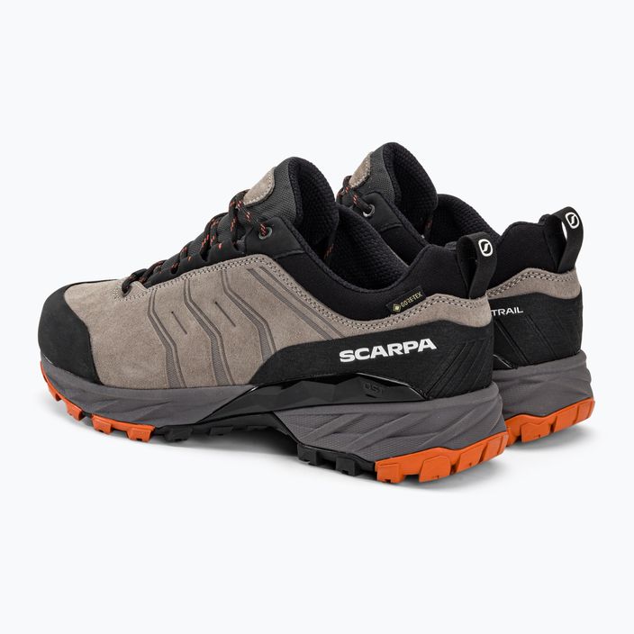 Взуття трекінгове чоловіче SCARPA Rush Trail GTX taupe/mango 3