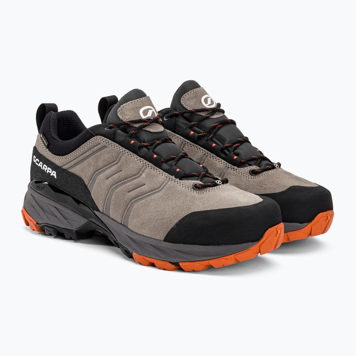 Взуття трекінгове чоловіче SCARPA Rush Trail GTX taupe/mango 4