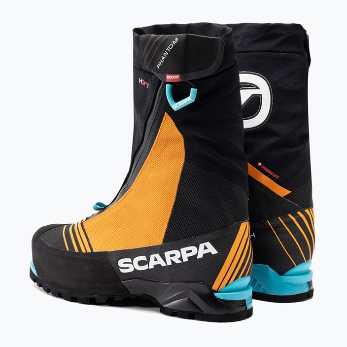 Чоловічі високогірні черевики Scarpa Phantom Tech HD чорні/помаранчеві 3
